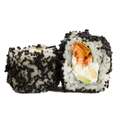 Ura Tobiko  negro salmón